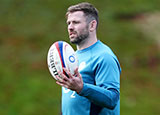 Elliot Daly at England training session during 2025 Autumn Internationals