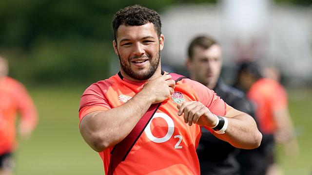 Ellis Genge during an England training session