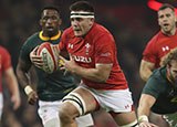 Ellis Jenkins in action for Wales v South Africa during 2018 autumn internationals