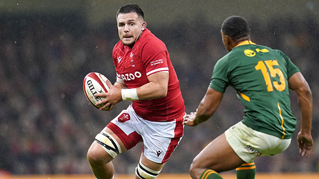 Ellis Jenkins in action for Wales v South Africa in 2021 autumn internationals