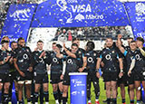 England celebrate their victory over Argentina during 2025 Summer Internationals