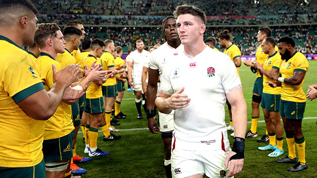 England players congratulated by Australia in 2019 Rugby World Cup