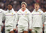 England players line up before Australia match during 2025 Autumn Internationals