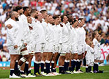 England players line up for Wales match during 2023 summer internationals