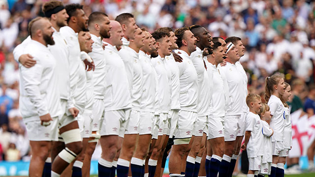 England players line up for Wales match during 2023 summer internationals