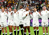 England team lines up for anthem against Australia in World Cup quarter final
