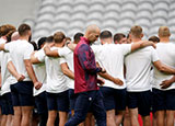 England training session before Chile match at 2023 Rugby World Cup