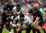 Eroni Mawi in action for Fiji against England during 2023 Summer Internationals