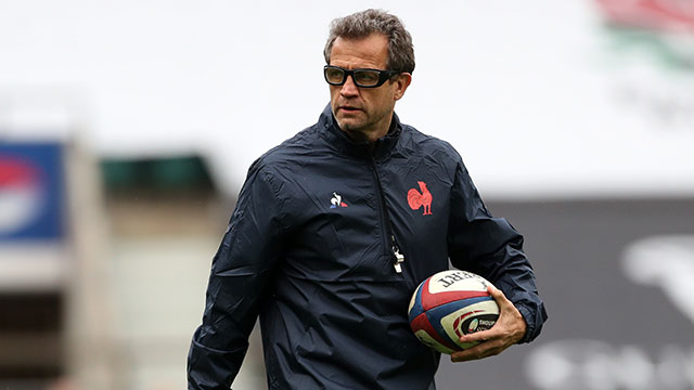 Fabien Galthie at England v France match in 2021 Six Nations