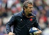 Fabien Galthie during France v England match in 2020 Six Nations