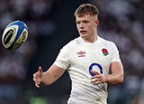 Fin Smith during Italy v England match in 2024 Six Nations