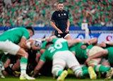 Finn Russell watches scrum during Ireland v Scotland match at 2023 Rugby World Cup