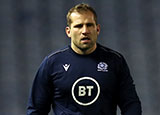 Fraser Brown before Scotland v Georgia match in 2020 autumn internationals