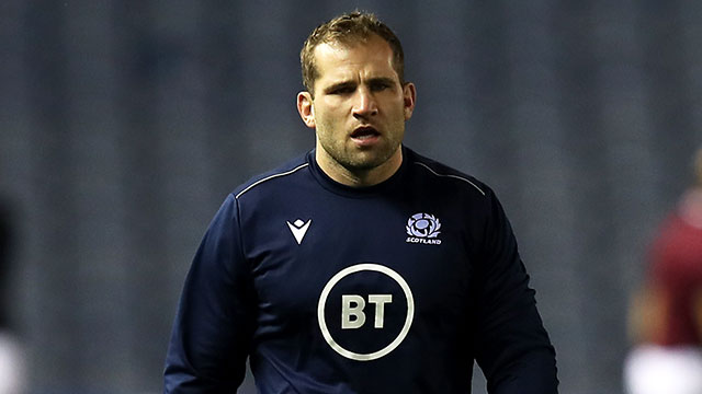 Fraser Brown before Scotland v Georgia match in 2020 autumn internationals