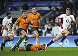 Freddie Steward breaks through to score a try for England v Australia in 2021 autumn internationals