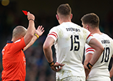 Freddie Steward was shown a controversial red card during 2023 Six Nations