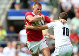 Gareth Anscombe in action for Wales against England during World Cup warm-up