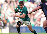 Garry Ringrose in action for Ireland v Scotland during 2026 Six Nations