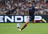 George Ford kicks a penalty for England v Argentina during 2023 Rugby World Cup