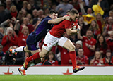 George North Scores a try against Scotland in the opening Autumn International