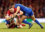 George North in action for Wales v Italy in 2020 Six Nations