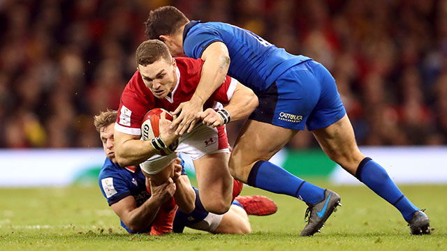 George North in action for Wales v Italy in 2020 Six Nations