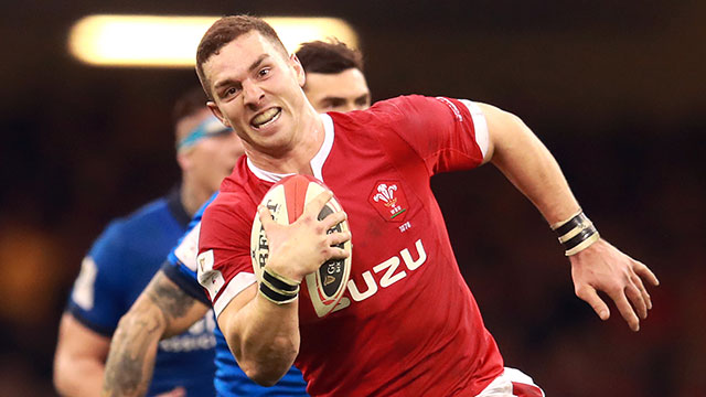 George North in action for Wales v Italy in 2020 Six Nations