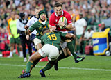 George North is tackled by Damian Willemse during 3rd Test of 2022 summer tour