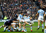 Gonzalo Bertranou kicks during Scotland v Argentina 2018 autumn internationals