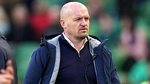 Gregor Townsend at Ireland v Scotland match in 2022 Six Nations