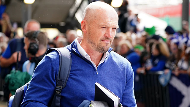 Gregor Townsend at Scotland v Italy match during 2023 summer internationals