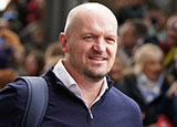 Gregor Townsend at the Scotland v Italy match in 2023 Six Nations
