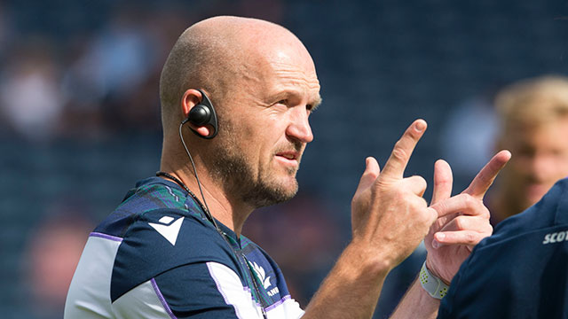 Gregor Townsend during the Scotland v France World Cup warm up