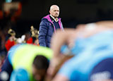 Gregor Townsend watches his players before Wales v Scotland during 2026 Six Nations