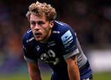Gus Warr in action for Sale Sharks v La Rochelle