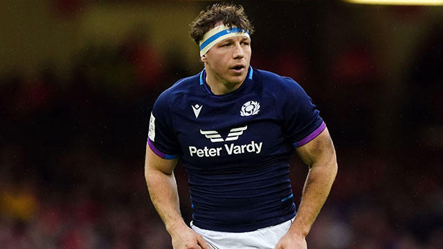 Hamish Watson in action for Scotland against Wales in 2022 Six Nations