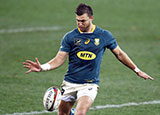 Handre Pollard in action for South Africa v Lions during 2021 tour