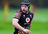 Harri Deaves at Wales training session during 2025 Autumn Internationals