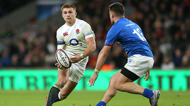 Henry Slade in action against Samoa