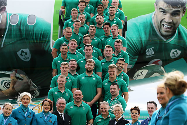 Ireland World Cup Squad board the plane to Japan