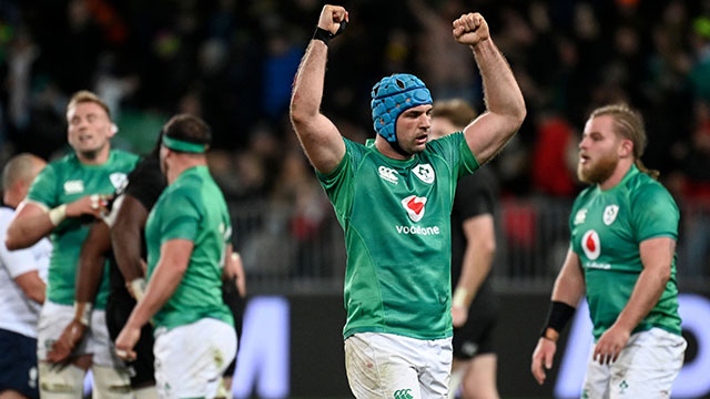 Ireland celebrate victory in 2nd Test of 2022 summer tour