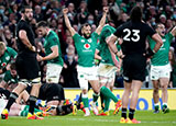 Ireland celebrate victory over New Zealand in 2021 autumn internationals