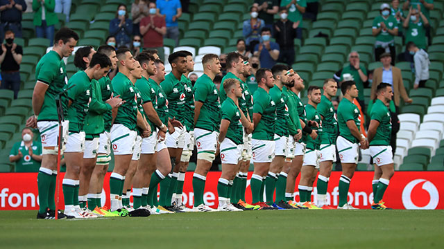 Ireland line up against USA during 2021 summer internationals