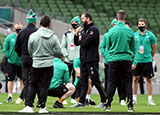 Ireland players before match against Italy in 2020 Six Nations