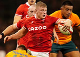 Jac Morgan in action for Wales v Australia during 2022 Autumn Internationals