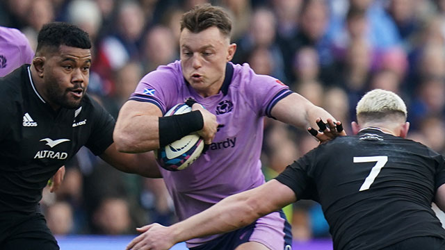 Jack Dempsey in action for Scotland v New Zealand during 2022 Autumn Internationals