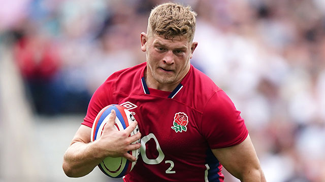 Jack Willis in action for England v Barbarians