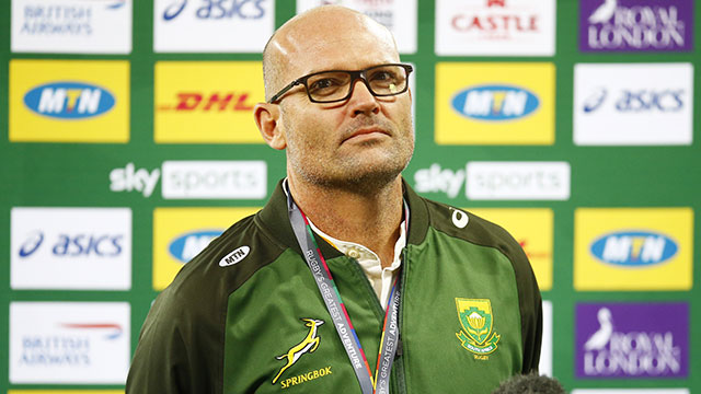 Jacques Nienaber speaks to media after Springboks v Lions first Test