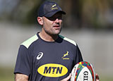 Jacques Nienaber takes a South Africa Training Session