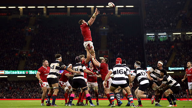 Jake Ball wins the line out ball